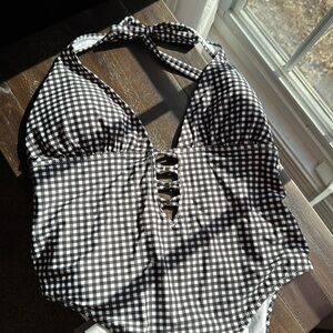 City Chic Black and White One Piece Swimwear